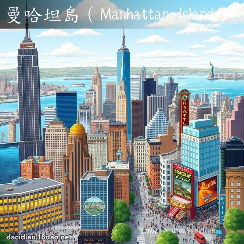 曼哈坦岛（Manhattan Island） - 国语大辞典配图