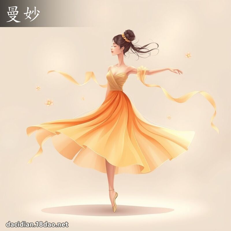 曼妙 - 国语大辞典配图