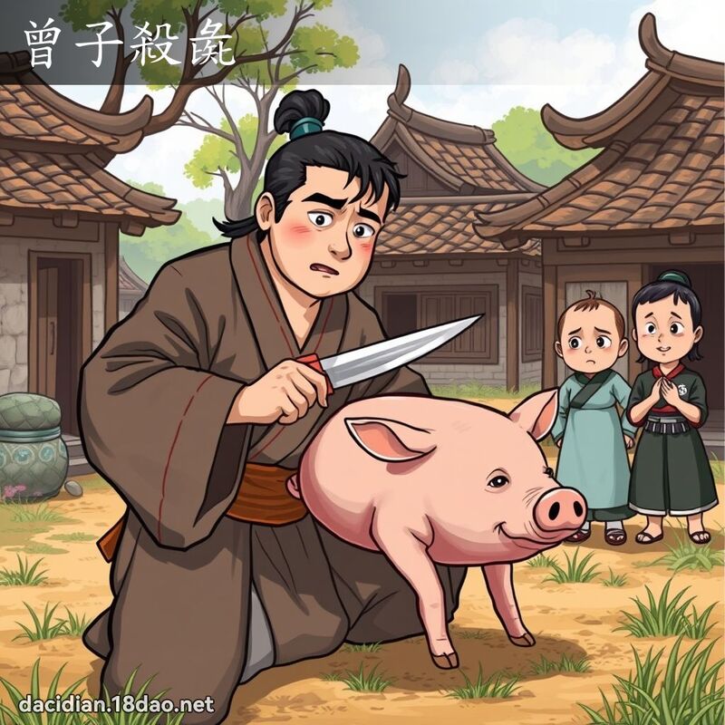曾子殺彘 - 國語大辭典配圖