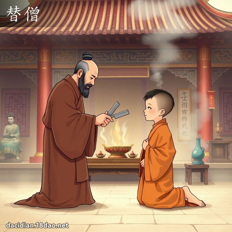 替僧 - 國語大辭典配圖