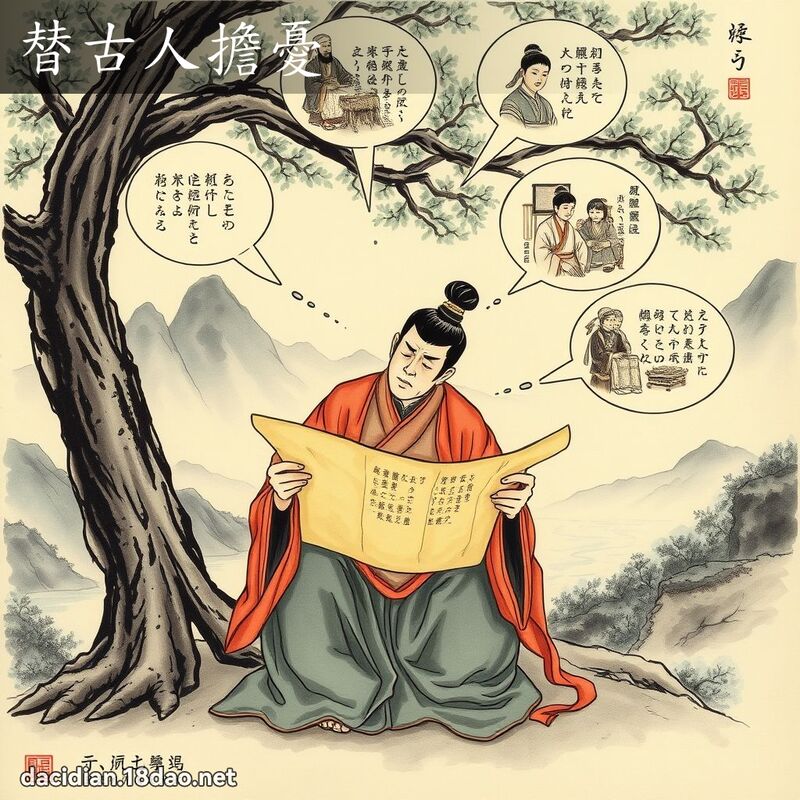 替古人担忧 - 国语大辞典配图