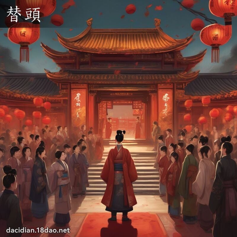 替头 - 国语大辞典配图