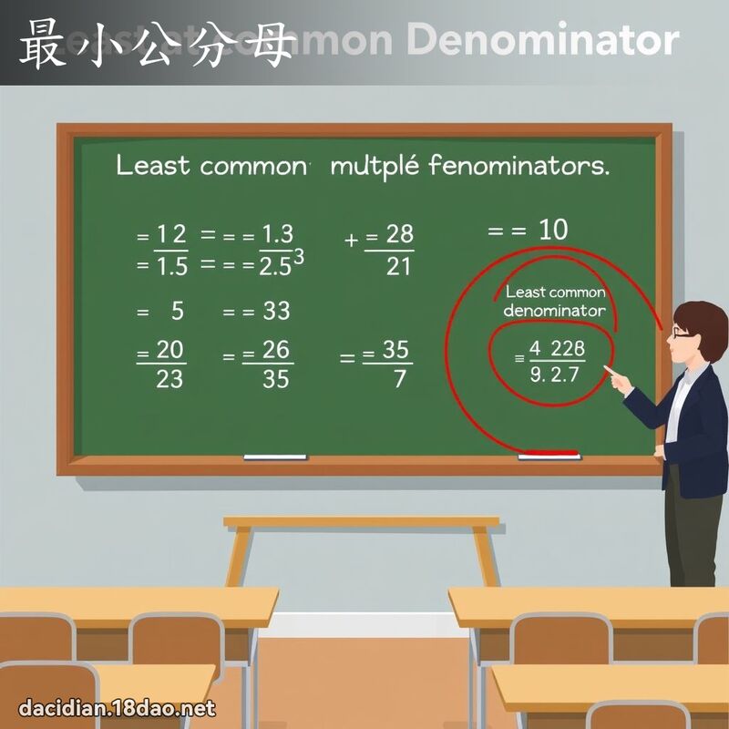 最小公分母 - 國語大辭典配圖