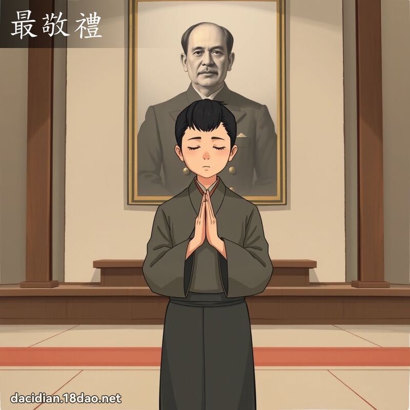 最敬礼 - 国语大辞典配图