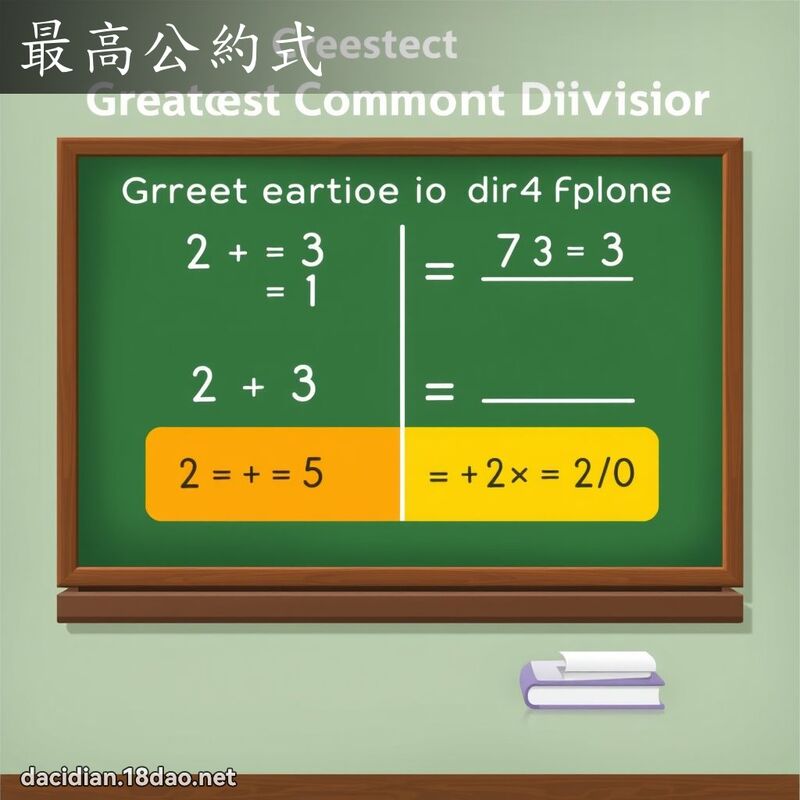 最高公約式 - 國語大辭典配圖