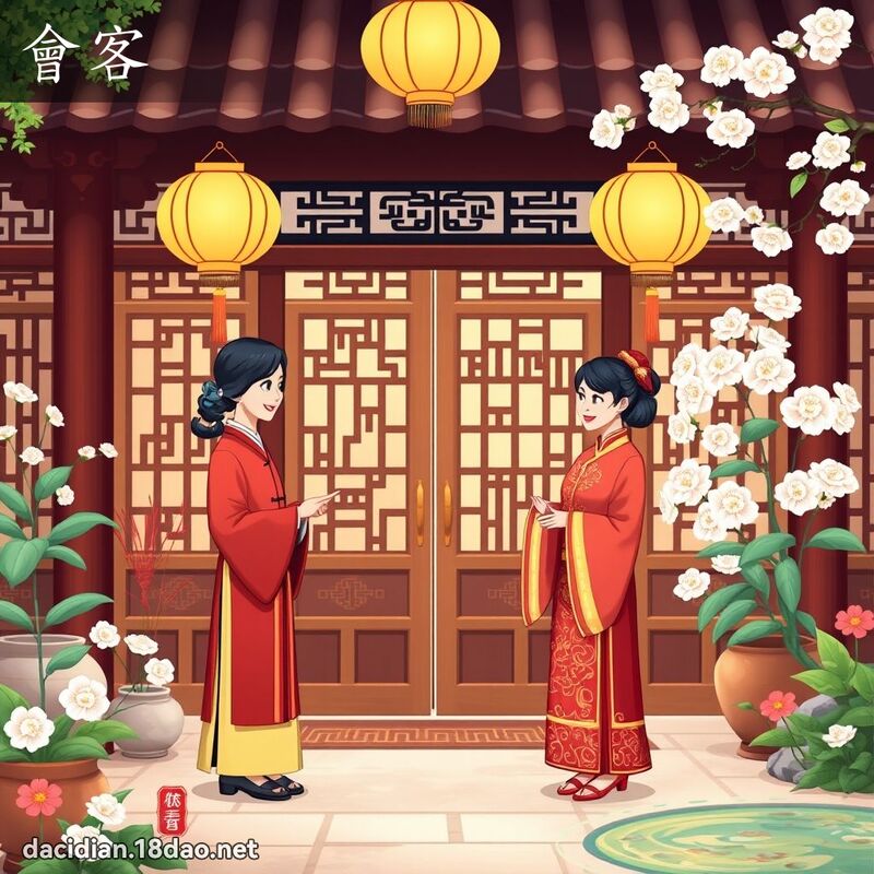 会客 - 国语大辞典配图