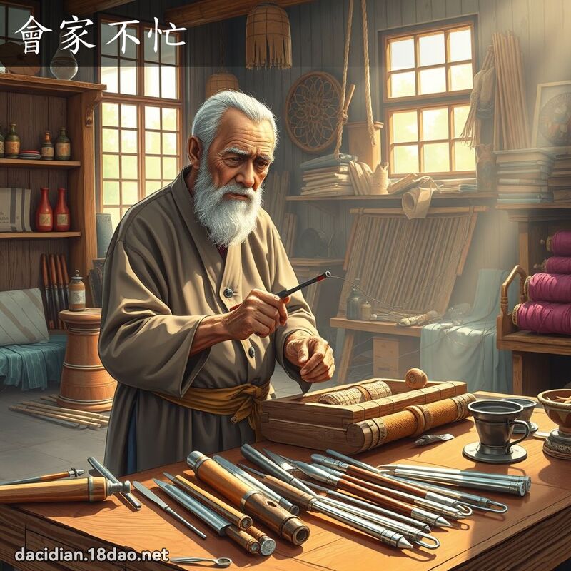 會家不忙 - 國語大辭典配圖