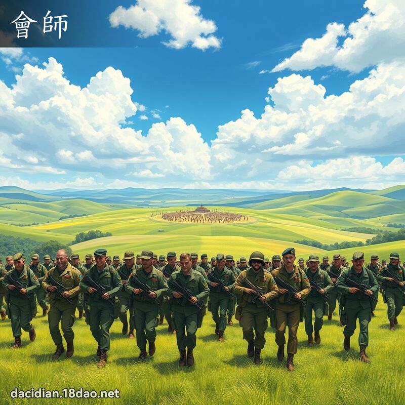 會師 - 國語大辭典配圖