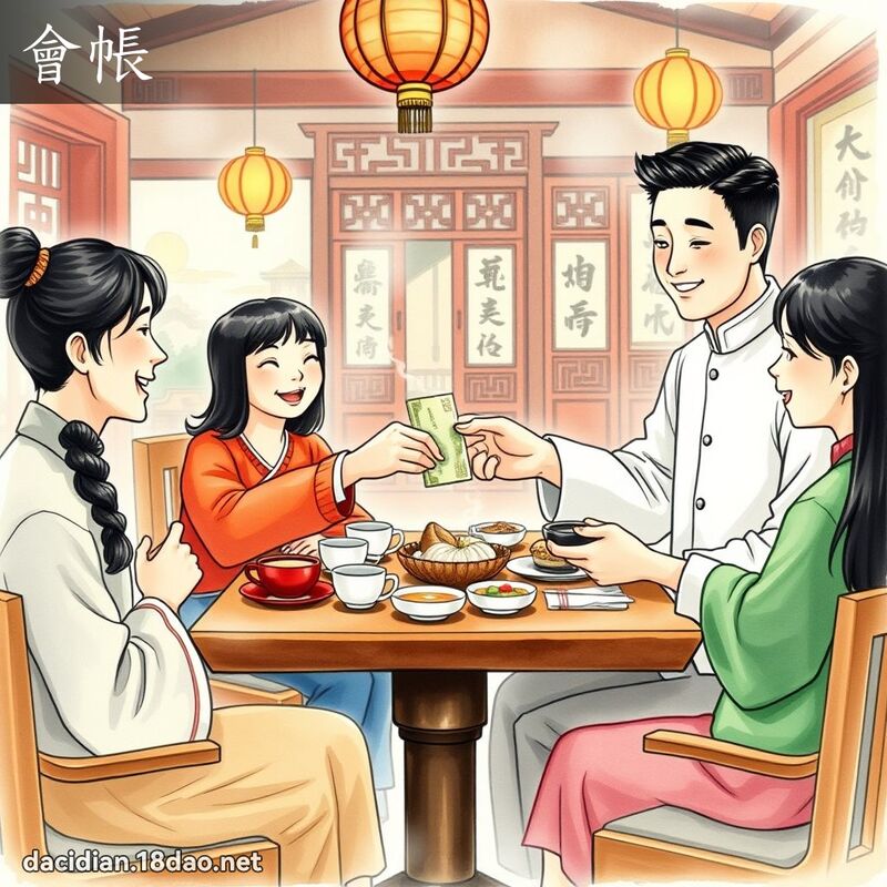 會帳 - 國語大辭典配圖