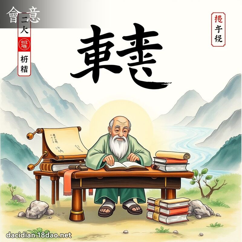会意 - 国语大辞典配图