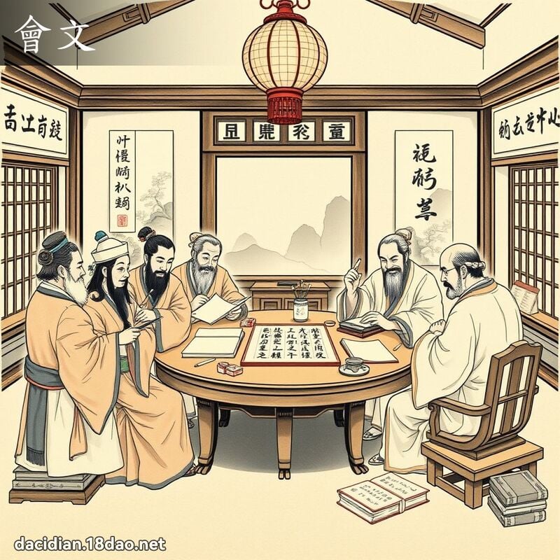 会文 - 国语大辞典配图