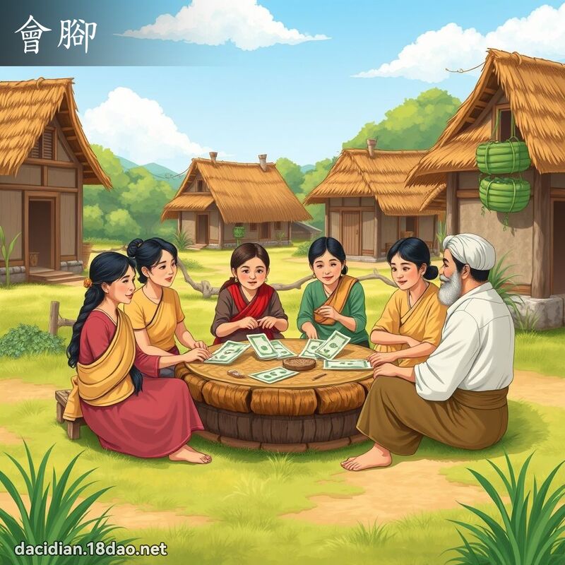 會腳 - 國語大辭典配圖