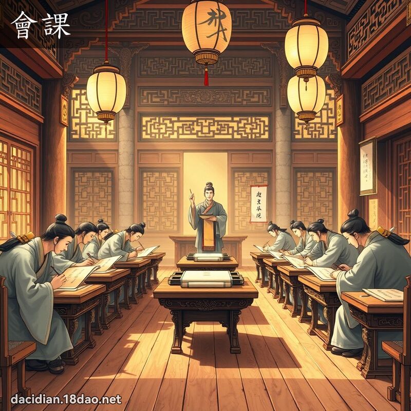 會課 - 國語大辭典配圖