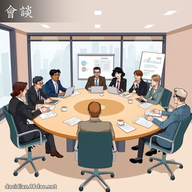 会谈 - 国语大辞典配图