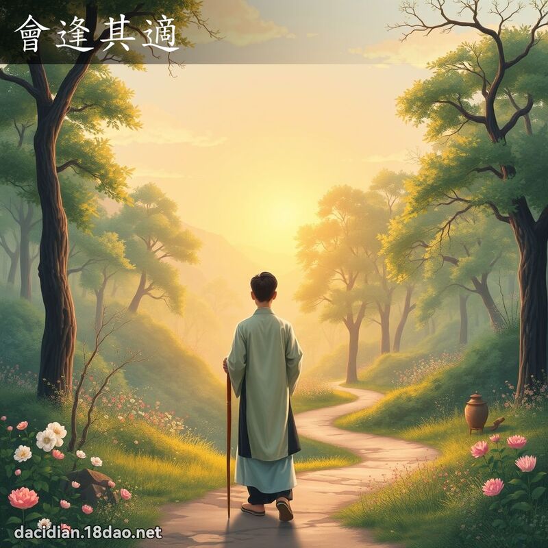 會逢其適 - 國語大辭典配圖