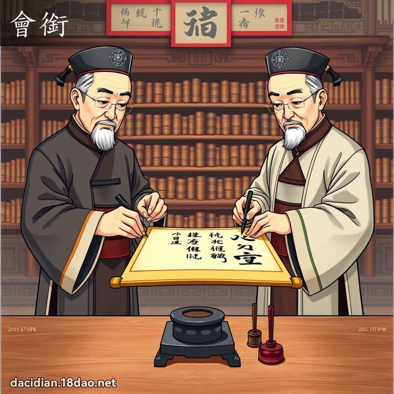 会衔 - 国语大辞典配图