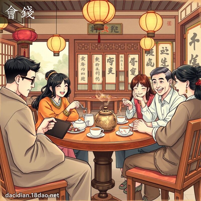 會錢 - 國語大辭典配圖