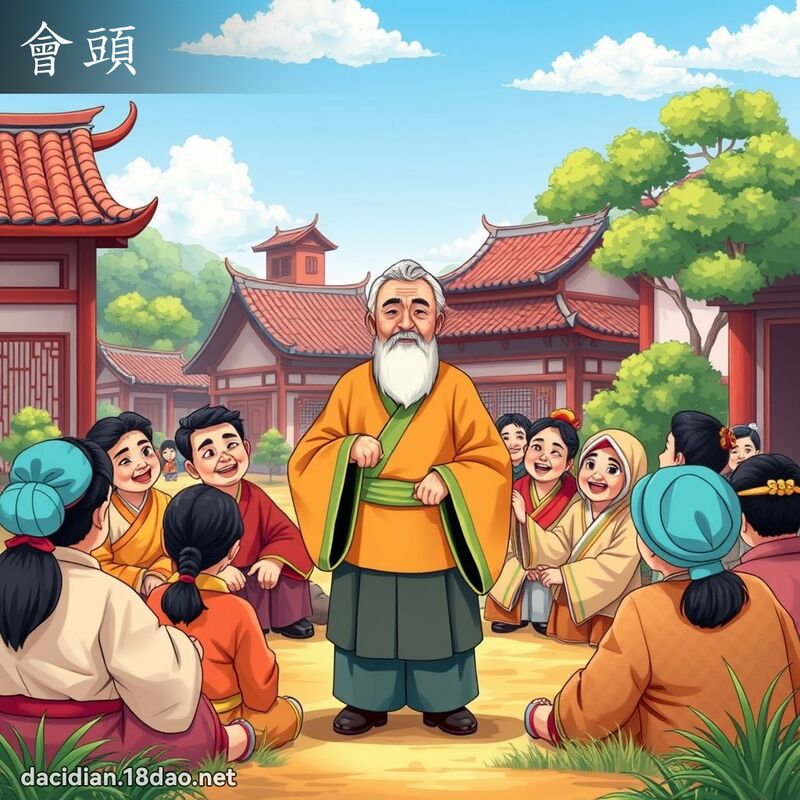 会头 - 国语大辞典配图
