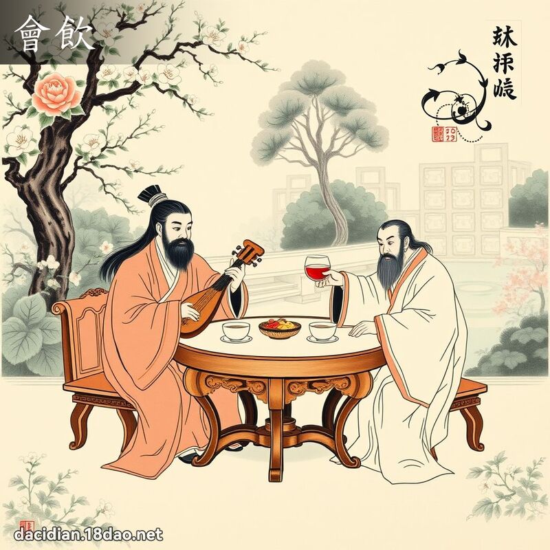 會飲 - 國語大辭典配圖