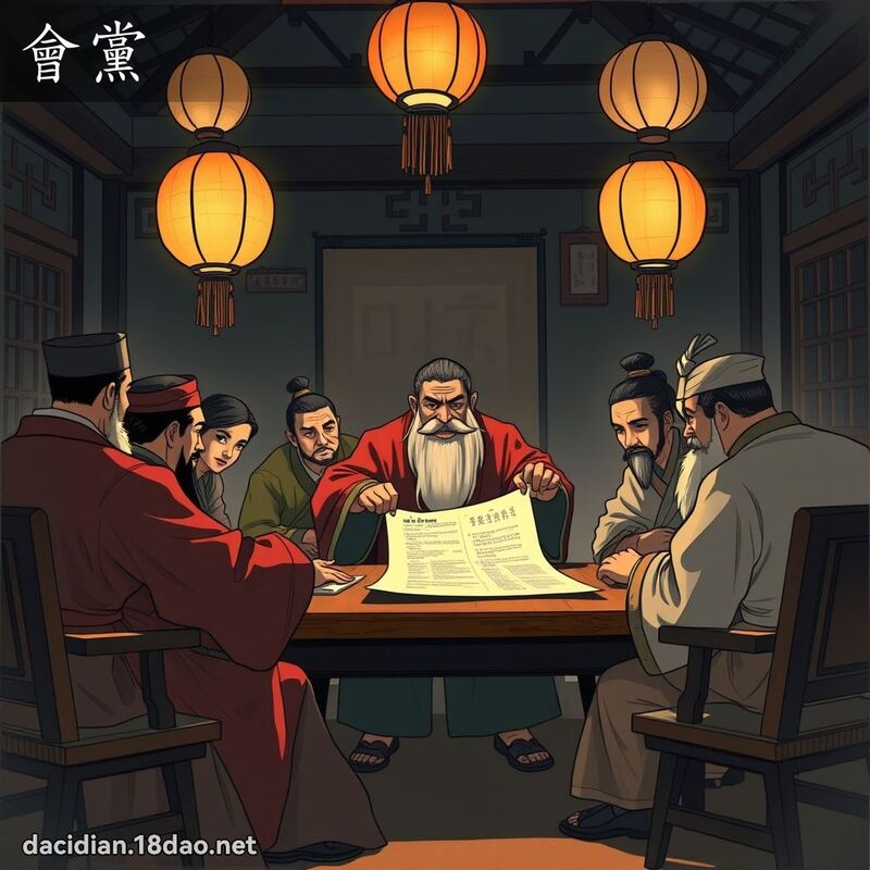 会党 - 国语大辞典配图