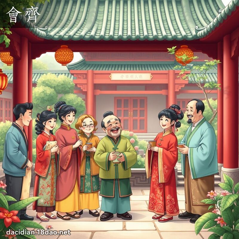 會齊 - 國語大辭典配圖