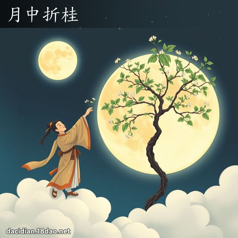月中折桂 - 国语大辞典配图