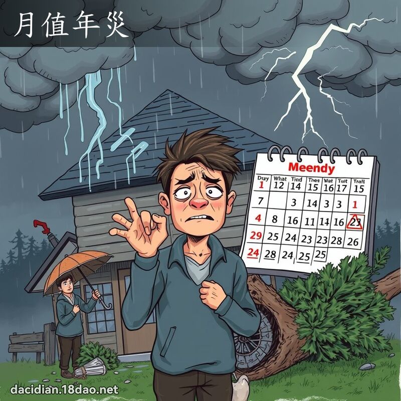 月值年灾 - 国语大辞典配图
