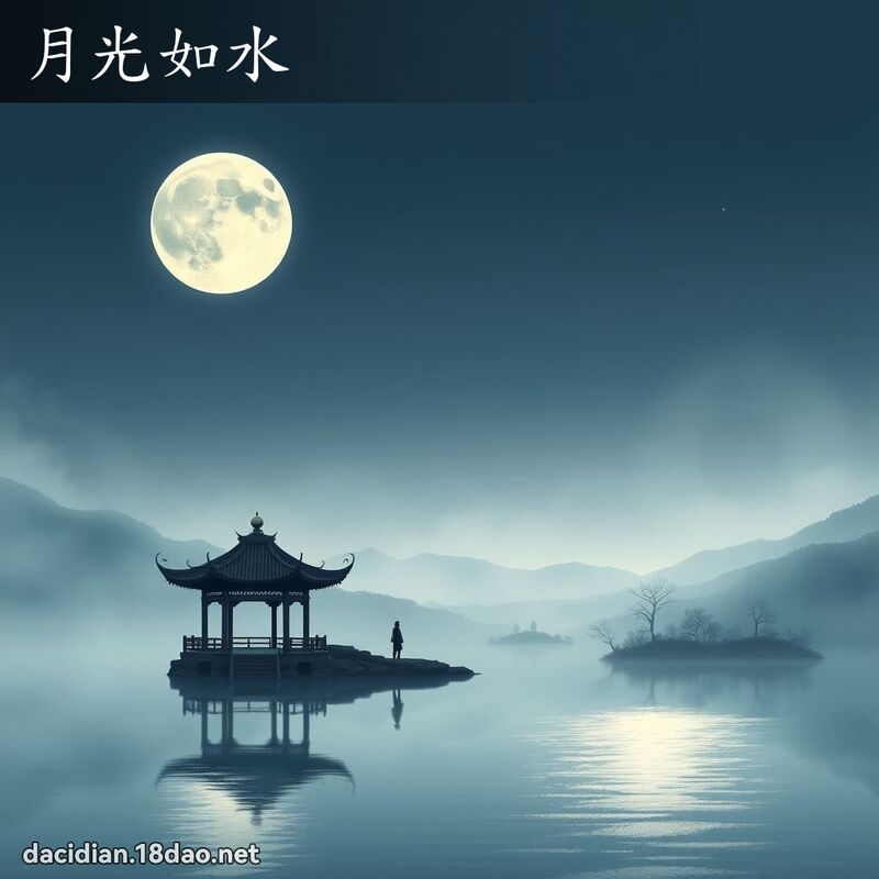 月光如水 - 國語大辭典配圖