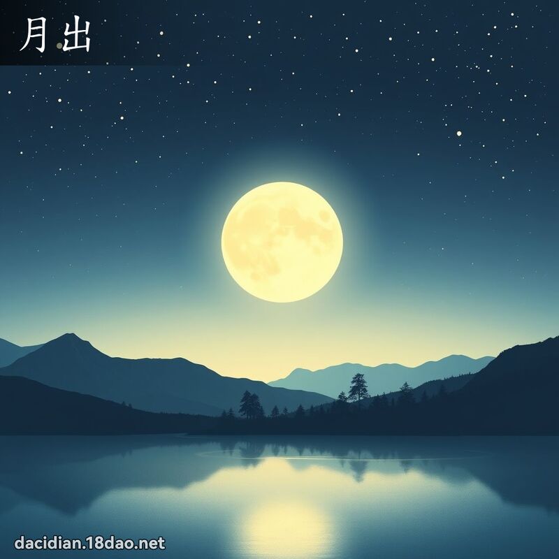 月出 - 国语大辞典配图