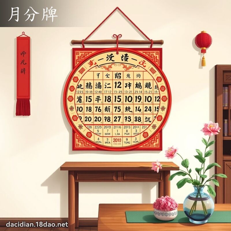 月分牌 - 國語大辭典配圖