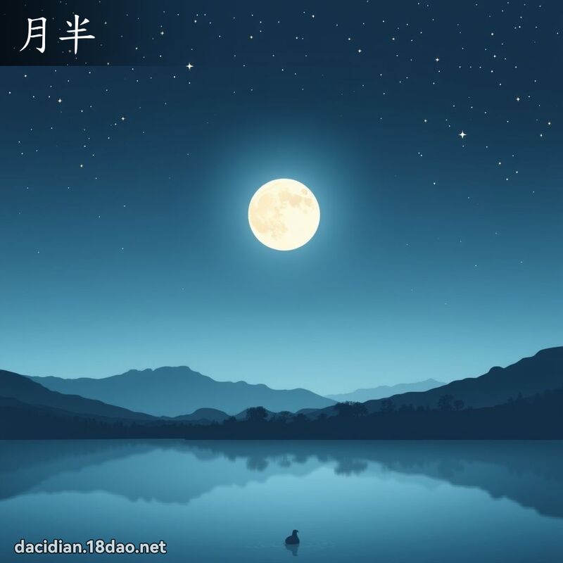月半 - 國語大辭典配圖