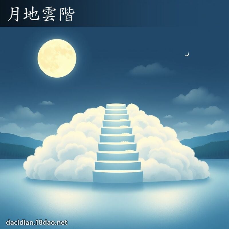 月地雲階 - 國語大辭典配圖