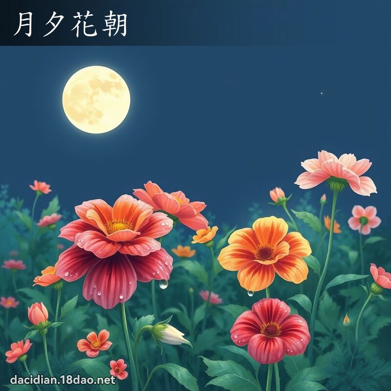 月夕花朝 - 國語大辭典配圖