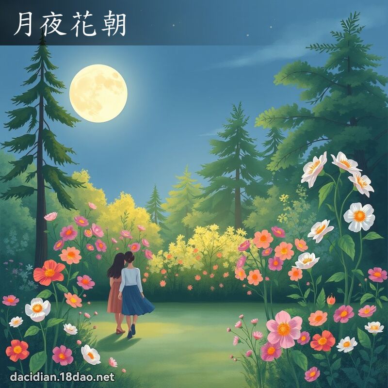 月夜花朝 - 國語大辭典配圖