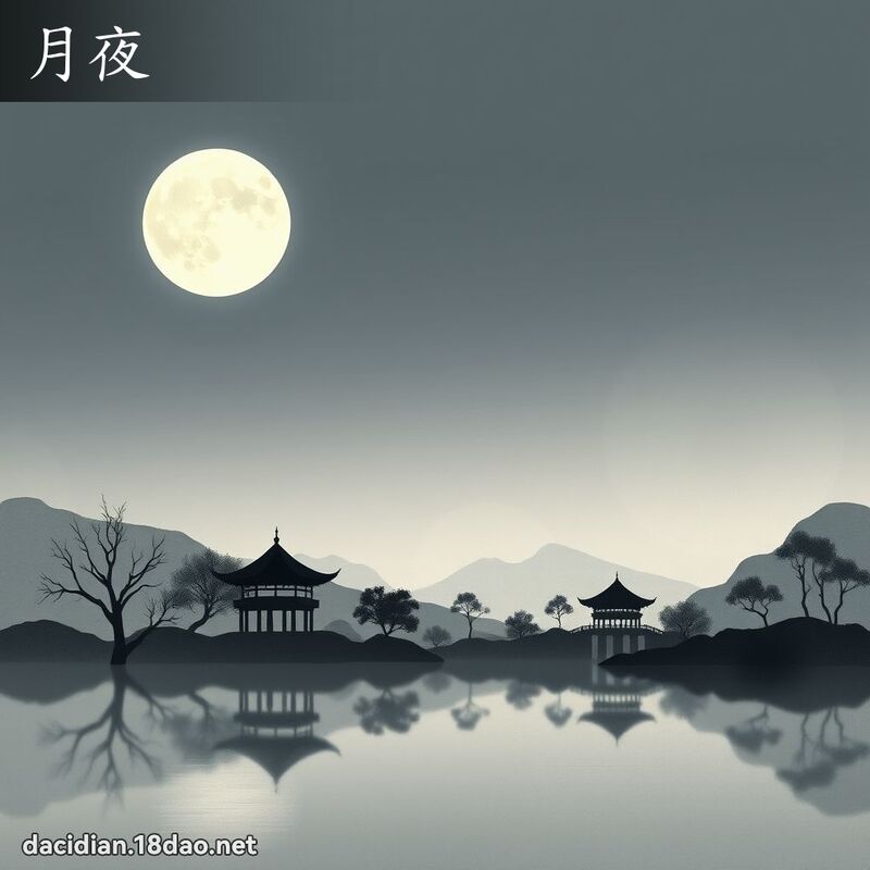 月夜 - 國語大辭典配圖