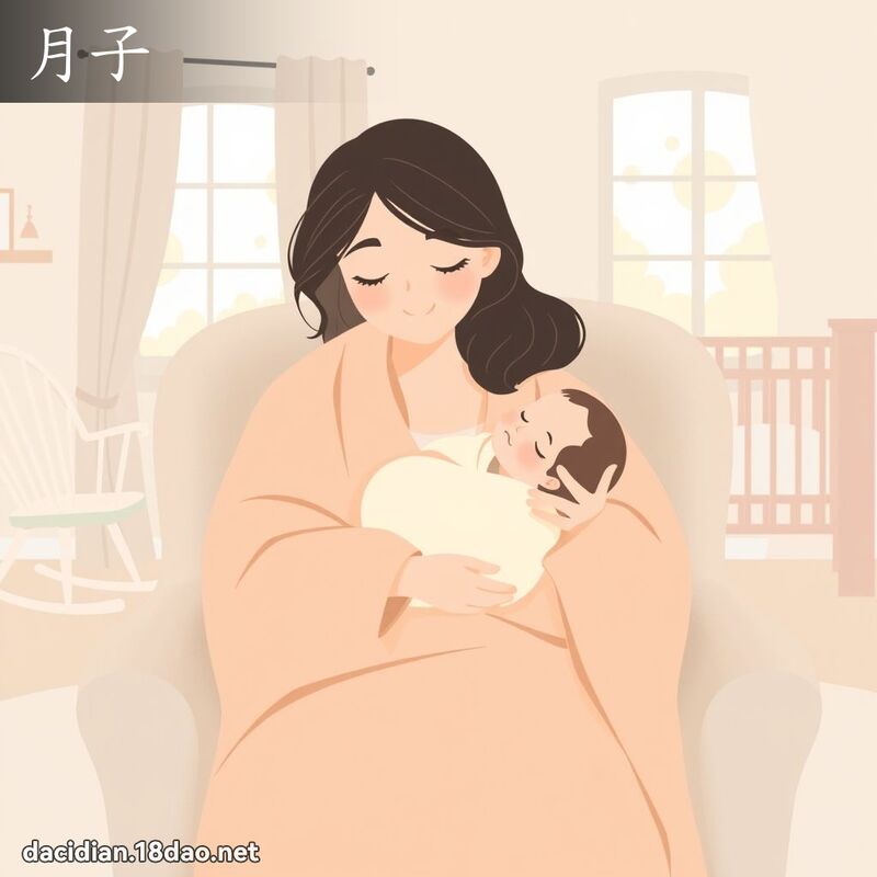月子 - 國語大辭典配圖
