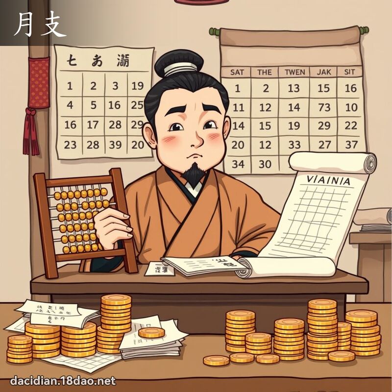 月支 - 國語大辭典配圖