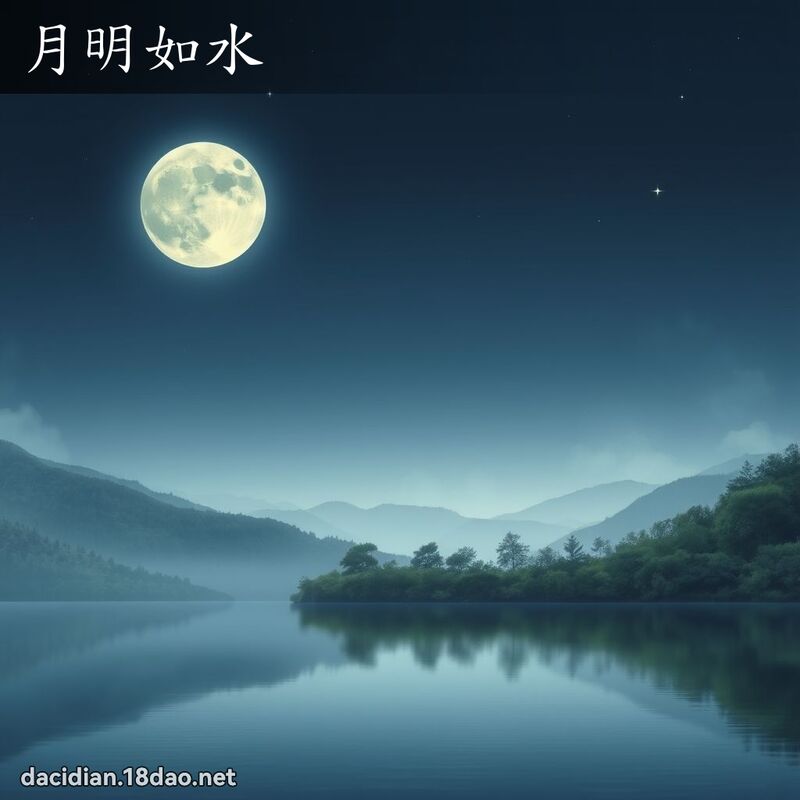 月明如水 - 國語大辭典配圖