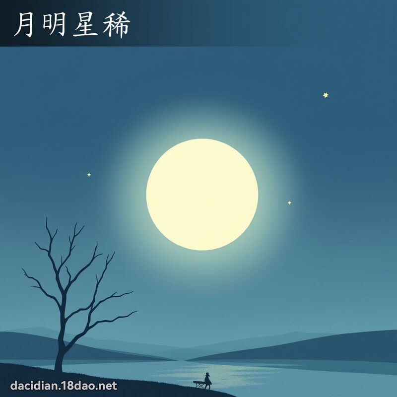 月明星稀 - 國語大辭典配圖