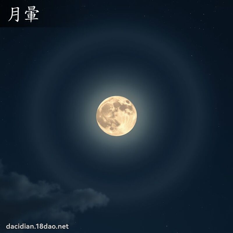 月暈 - 國語大辭典配圖