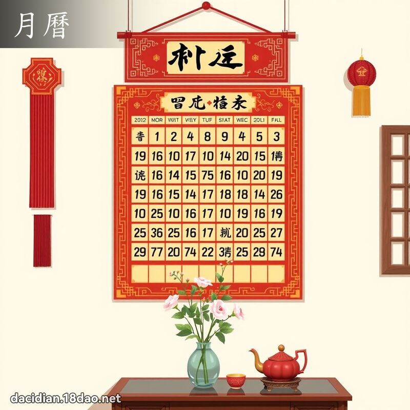 月曆 - 國語大辭典配圖