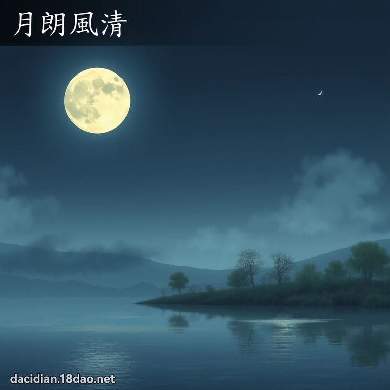 月朗风清 - 国语大辞典配图