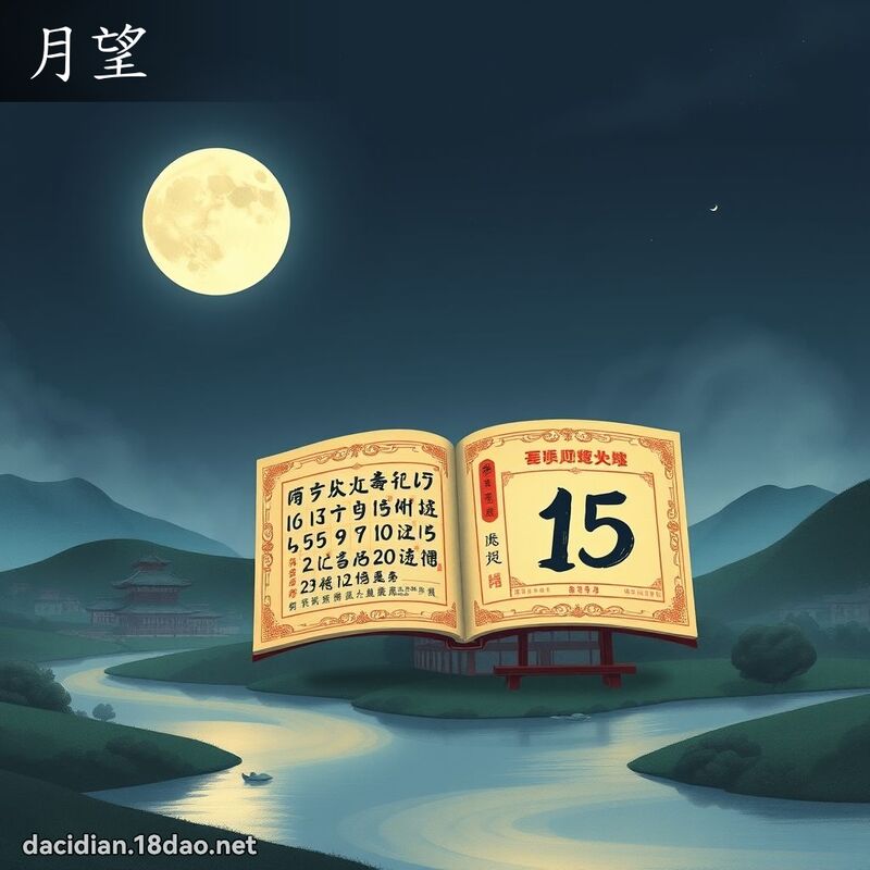 月望 - 國語大辭典配圖