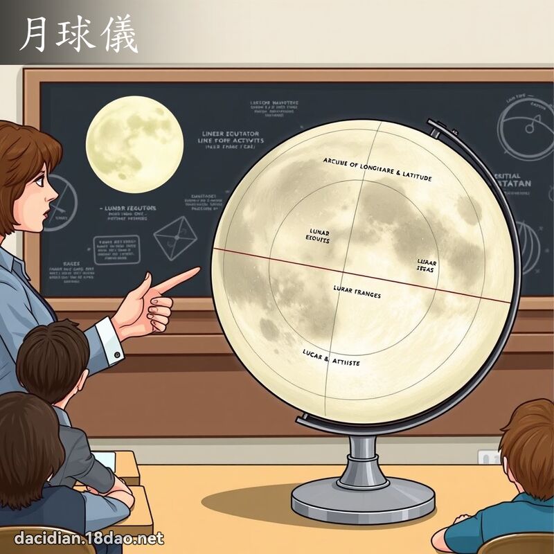 月球儀 - 國語大辭典配圖