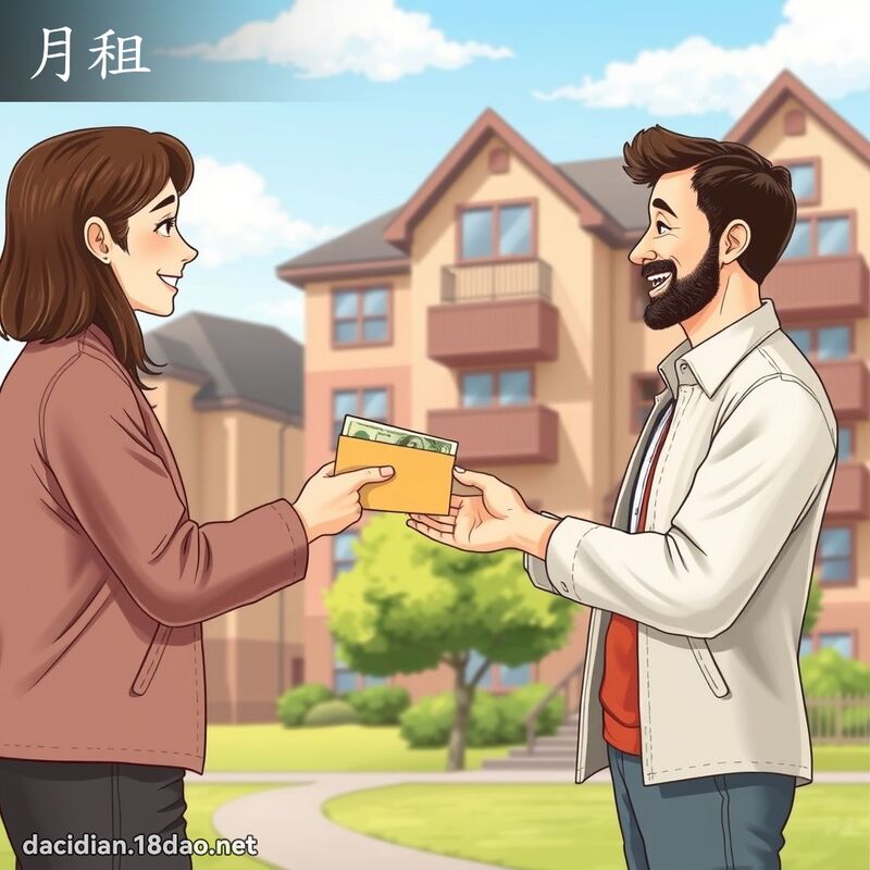 月租 - 國語大辭典配圖