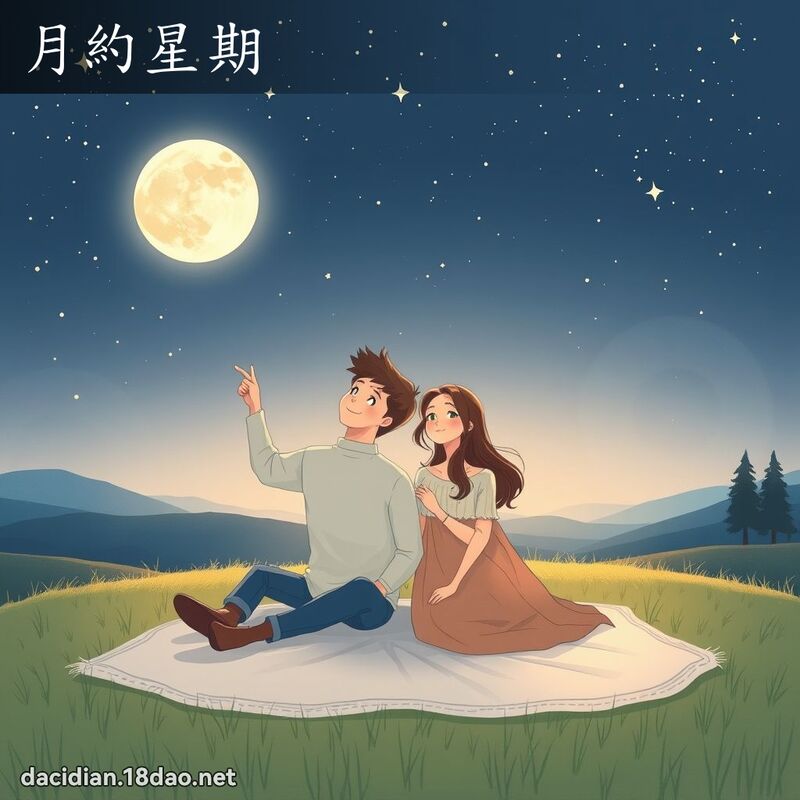 月約星期 - 國語大辭典配圖