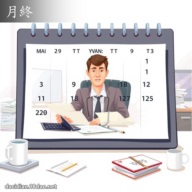 月终 - 国语大辞典配图