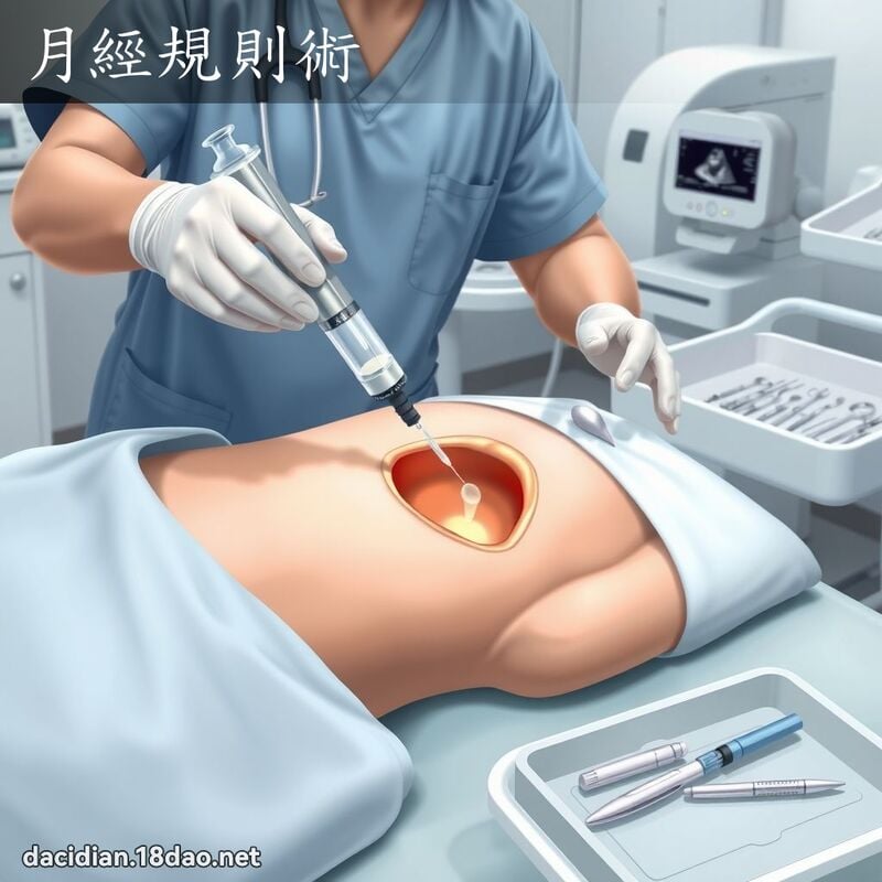 月经规则术 - 国语大辞典配图