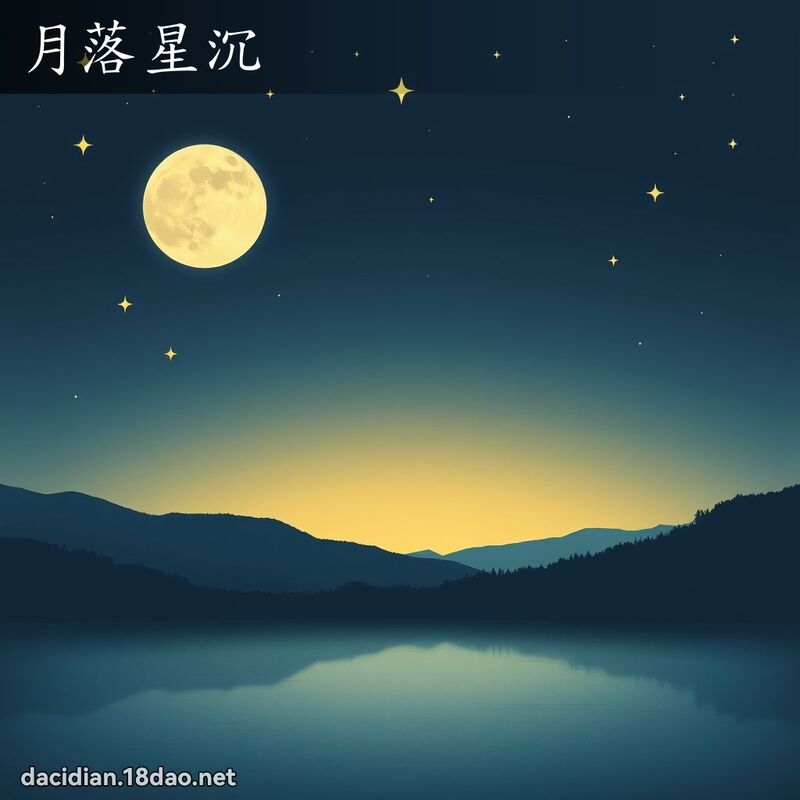 月落星沉 - 国语大辞典配图