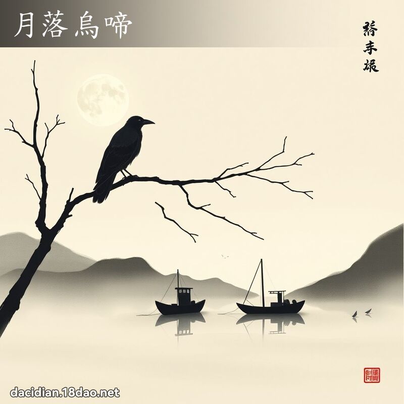 月落乌啼 - 国语大辞典配图
